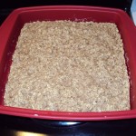 Baked oatmeal in a 9" square pan