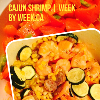 Cajun Shrimp with sweet potato mash