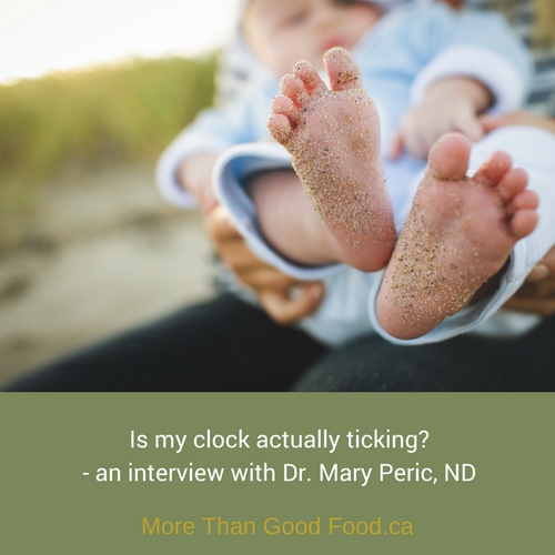 Is my clock actually ticking - an interview with Dr. Mary Peric, ND on More Than Good Food