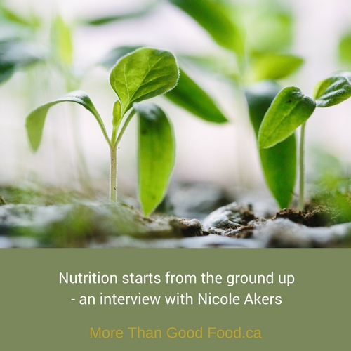 Nutrition starts from the ground up, an interview with Nicole Akers